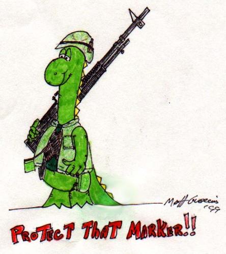 Cartoon: Protect That Marker! (medium) by rocknoise tagged cartoon,humor,mrmatt,animation,zonk
