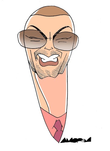 Cartoon: George Michael (medium) by Amorim tagged george,michael