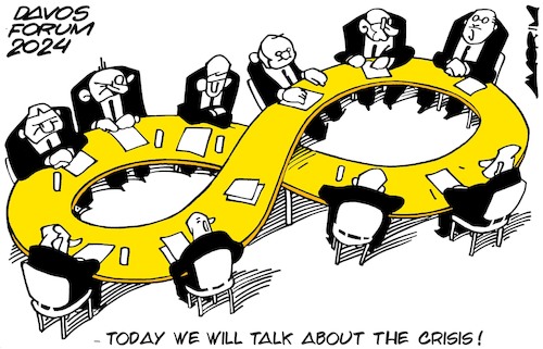 Cartoon: More of the same (medium) by Amorim tagged davos,world,economic,forum,poverty,davos,world,economic,forum,poverty
