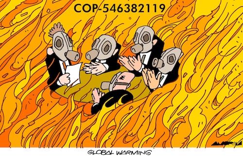 Cartoon: Summits (medium) by Amorim tagged global,warming,pollution,climate,changes,global,warming,pollution,climate,changes