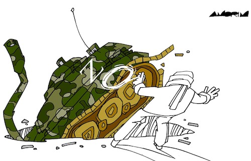 Cartoon: Ukrainian tactics (medium) by Amorim tagged ukraine,russia,war,ukraine,russia,war