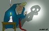 Cartoon: Candle in the storm (small) by Amorim tagged trump,cuba,blackout
