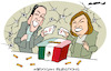 Cartoon: Mexican election (small) by Amorim tagged mexico,claudia,sheinbaum,xochitl,galvez