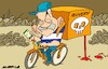 Cartoon: Netanyahu delivery (small) by Amorim tagged gaza,teheran,beirut,damascus,netanyahu