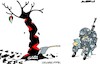 Cartoon: Peace break (small) by Amorim tagged israel,gaza,hamas