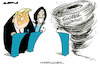 Cartoon: Presidential debates (small) by Amorim tagged hurricane,milton,kamala,harris,donald,trump