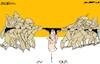 Cartoon: Tug of war (small) by Amorim tagged us,elections,2024,biden,trump