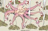 Cartoon: War octopus (small) by Amorim tagged netanyahu,gaza,syria,iran,lebanon