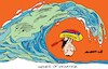 Cartoon: Waves (small) by Amorim tagged daniel,noboa,ecuador,drug,war