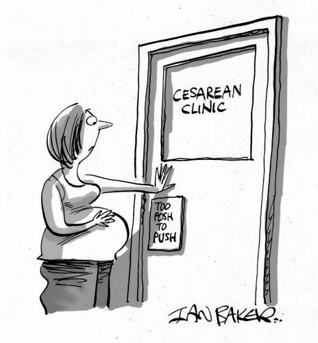 Cartoon: Magazine Gag (medium) by Ian Baker tagged pregnant,maternity,hospital,baby,sign,expecting