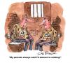Cartoon: Australian magazine gag (small) by Ian Baker tagged prison,failure,parents,inmates