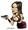 Cartoon: Barbara Bach (small) by Ian Baker tagged barbara bach spy who loved me james bond 007 seventies russian caricature anya amasova gun roger moore