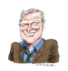 Cartoon: Brian Dennehy (small) by Ian Baker tagged brian,dennehy,rambo,first,blood,actor,famous,celebrity,ian,baker,caricature,cartoon,hollywood,films,fx,death,of,salesman,miami,vice