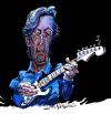 Cartoon: Eric Clapton (small) by Ian Baker tagged eric clapton rock star music gig concert live guitar