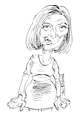 Cartoon: Liz Truss (small) by Ian Baker tagged liz,truss,prime,minister,uk,england,tory,conservatives,parliament,ian,baker,cartoon,caricature,parody,satire,resigned