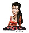 Cartoon: Solitaire (small) by Ian Baker tagged live,and,let,die,007,james,bond,seventies,tarot,paranormal,caricature,solitaire,jane,seymour,roger,moore,spy
