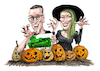 Cartoon: The Grimm Life Collective (small) by Ian Baker tagged grimm,life,collective,youtube,michael,jessica,kolence,halloween,horror,spooky,scary,pumpkins,ghosts,paranormal,instagram,social,media