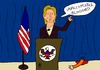 Cartoon: Hypocrisy (small) by gustavomchagas tagged usa,hillary,clinton,middle,east,north,africa,hypocrisy,protests