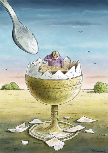Cartoon: A Big Egg (medium) by marian kamensky tagged humor,illustration,ei