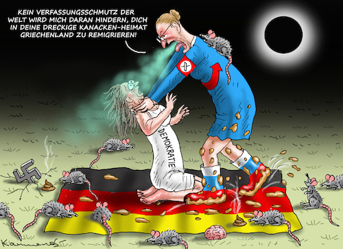 AGGRESSIVE NAZISCHLAMPE WEIDEL AGGRESSIVE NAZISCHLAMPE WEIDEL