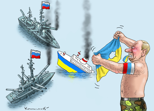 Cartoon: AGGRESSIVER PUTIN (medium) by marian kamensky tagged babtschenko,ukraine,russland,putin,mord,babtschenko,ukraine,russland,putin,mord