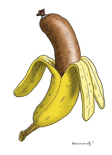Cartoon: Alles Banane (medium) by marian kamensky tagged conchita,wurst,esc,putin,moschajew,ukraine,krieg,conchita,wurst,esc,putin,moschajew,ukraine,krieg