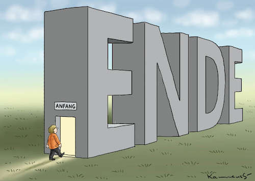 Cartoon: ANFANG VOM ENDE DER ÄRA MERKEL (medium) by marian kamensky tagged der,anfang,vom,ende,ära,merkel,der,anfang,vom,ende,ära,merkel