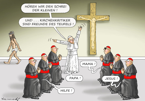 Cartoon: ANTIMISSBRAUCHSGELABER (medium) by marian kamensky tagged franziskus,papst,kindermissbrauch,antimissbrauchskonferenz,vatikan,auftragsmörder,franziskus,papst,kindermissbrauch,antimissbrauchskonferenz,vatikan,auftragsmörder