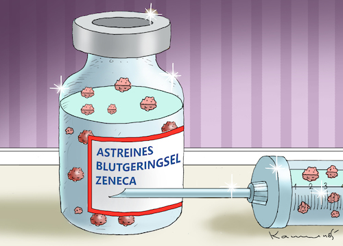 Cartoon: ASTREINZENECA (medium) by marian kamensky tagged biontech,pfizer,impfung,corona,rosenmontag,eu,english,lockdown,astrazeneca,ostern,ursula,von,der,leyen,biontech,pfizer,impfung,corona,rosenmontag,eu,english,lockdown,astrazeneca,ostern,ursula,von,der,leyen