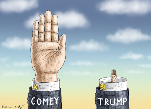 Cartoon: AUSSAGE GEGEN AUSSAGE (medium) by marian kamensky tagged obama,trump,präsidentenwahlen,usa,baba,vanga,republikaner,inauguration,demokraten,fbi,james,comey,wikileaks,faschismus,aussage,obama,trump,präsidentenwahlen,usa,baba,vanga,republikaner,inauguration,demokraten,fbi,james,comey,wikileaks,faschismus