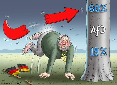 Cartoon: BANNON HILFT AFD FASCHISTENISTE (medium) by marian kamensky tagged antifaschistische,proteste,afd,steve,bannon,antifaschistische,proteste,afd,steve,bannon