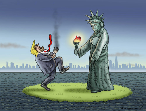 Cartoon: BEGRAPSCHER TRUMP (medium) by marian kamensky tagged obama,trump,präsidentenwahlen,usa,baba,vanga,republikaner,demokraten,faschismus,obama,trump,präsidentenwahlen,usa,baba,vanga,republikaner,demokraten,faschismus