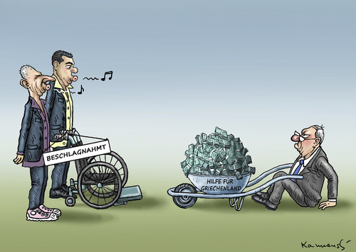 Cartoon: BESCHLAGNAHME (medium) by marian kamensky tagged alexis,tsipras,griechenland,rettungsschirm,eu,griechowestern,alexis,tsipras,griechenland,rettungsschirm,eu,griechowestern