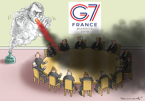 Cartoon: BOLSO NERO ÜBERSCHATTET G7 (medium) by marian kamensky tagged jair,bolsonaro,brasilien,präsidentenwahl,faschismus,nationalisms,rechtsradikal,rassistisch,trump,gmercosur,jair,bolsonaro,brasilien,präsidentenwahl,faschismus,nationalisms,rechtsradikal,rassistisch,trump,gmercosur