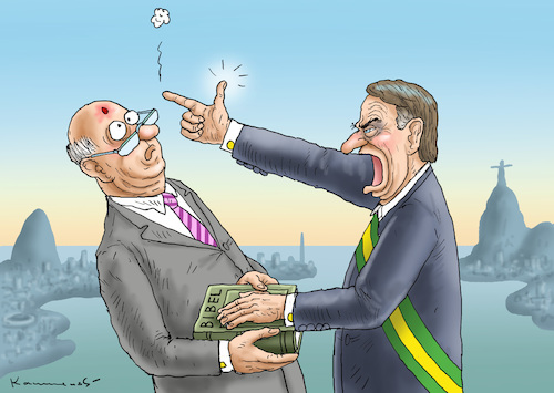 Cartoon: Bolsonaros Vereidigung (medium) by marian kamensky tagged jair,bolsonaro,brasilien,präsidentenwahl,faschismus,nationalisms,rechtsradikal,rassistisch,jair,bolsonaro,brasilien,präsidentenwahl,faschismus,nationalisms,rechtsradikal,rassistisch