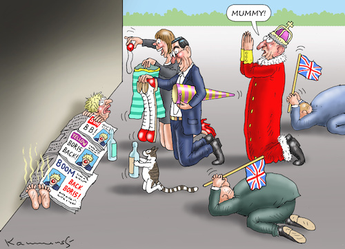 Cartoon: BORIS COMEBACK (medium) by marian kamensky tagged boris,comeback,boris,comeback