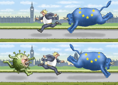 Cartoon: BREXIT-MUTANTEN HORROR KOMÖDIE (medium) by marian kamensky tagged coronavirus,epidemie,gesundheit,panik,stillegung,george,floyd,twittertrump,pandemie,englische,virusmutation,brexit,weihnachten,santa,klaus,coronavirus,epidemie,gesundheit,panik,stillegung,george,floyd,twittertrump,pandemie,englische,virusmutation,brexit,weihnachten,santa,klaus