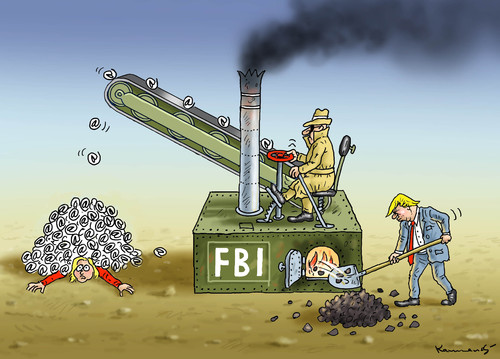 Cartoon: CLINTON UND DIE FBI (medium) by marian kamensky tagged obama,trump,präsidentenwahlen,usa,baba,vanga,republikaner,fbi,demokraten,faschismus,obama,trump,präsidentenwahlen,usa,baba,vanga,republikaner,fbi,demokraten,faschismus