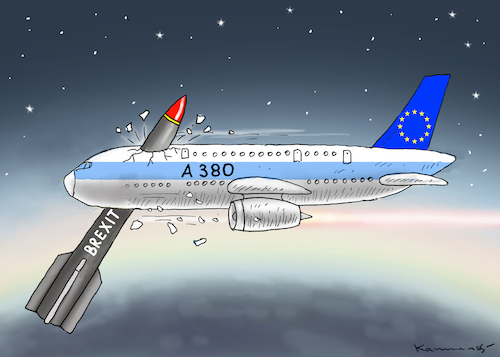 Cartoon: DANKE-LIEBER FASCHIST FARAGE ! (medium) by marian kamensky tagged 380,eingestellt,airbus,eu,lufthansa,flugzeugbau,380,eingestellt,airbus,eu,lufthansa,flugzeugbau