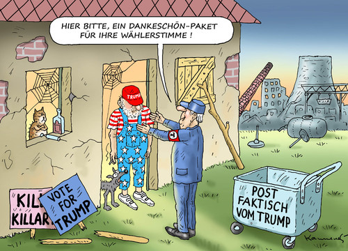 Cartoon: Das Wort des Jahres POSTFAKTISCH (medium) by marian kamensky tagged obama,trump,präsidentenwahlen,usa,baba,vanga,republikaner,demokraten,tv,duell,versus,clinton,faschismus,obama,trump,präsidentenwahlen,usa,baba,vanga,republikaner,demokraten,tv,duell,versus,clinton,faschismus