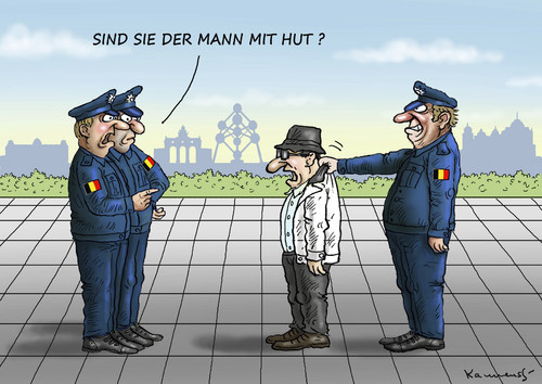 Cartoon: DER MANN MIT HUT (medium) by marian kamensky tagged der,mann,mit,hut,der,mann,mit,hut