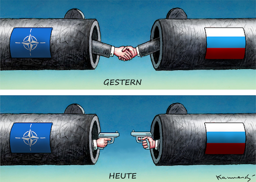 Cartoon: DER NEUE ALTE KALTE KRIEG (medium) by marian kamensky tagged der,neue,alte,kalte,krieg,der,neue,alte,kalte,krieg