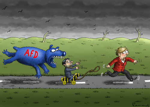 Cartoon: Derb herber Wahlherbst (medium) by marian kamensky tagged afd,stinkefinger,scu,cdu,merkel,angela,attacke,gabriel,sigmar,spd,wahlen,kanzlerkandidat,steinbrück,peer,peer,steinbrück,kanzlerkandidat,wahlen,spd,sigmar,gabriel,attacke,angela,merkel,cdu,scu,stinkefinger,afd