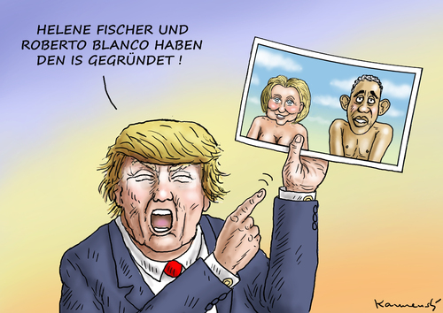 Cartoon: DIE IS GRÜNDER (medium) by marian kamensky tagged obama,trump,präsidentenwahlen,usa,baba,vanga,republikaner,demokraten,faschismus,obama,trump,präsidentenwahlen,usa,baba,vanga,republikaner,demokraten,faschismus