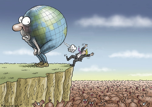 Cartoon: DIE WELT LIEBT TRUMP (medium) by marian kamensky tagged obama,trump,präsidentenwahlen,usa,baba,vanga,republikaner,demokraten,faschismus,obama,trump,präsidentenwahlen,usa,baba,vanga,republikaner,demokraten,faschismus