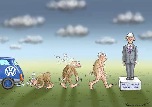 Cartoon: DIESELAFFENAFFÄRE (medium) by marian kamensky tagged dieselaffenaffäre,mathias,müller,vw,dieselaffenaffäre,mathias,müller,vw