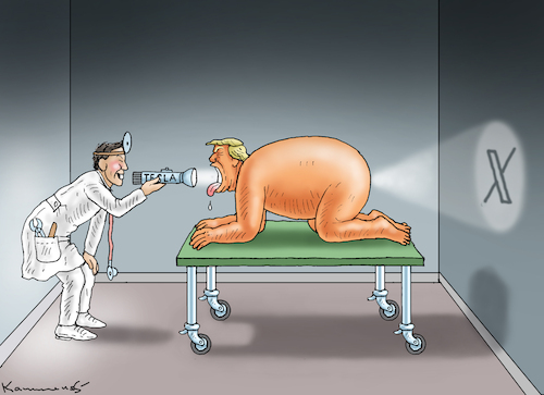 Cartoon: DR. ELON MUSK (medium) by marian kamensky tagged trump,und,der,hurrikan,milton,us,wahlen,jeff,bezos,dreht,durch,the,washington,post,musk,tesla,project,2025,trump,und,der,hurrikan,milton,us,wahlen,jeff,bezos,dreht,durch,the,washington,post,musk,tesla,project,2025