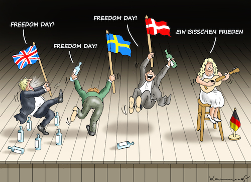 Cartoon: EIN BISSCHEN FRIEDEN (medium) by marian kamensky tagged curevac,testzentren,corona,impfung,pandemie,booster,novak,djokovic,omikron,impfpflicht,curevac,testzentren,corona,impfung,pandemie,booster,novak,djokovic,omikron,impfpflicht