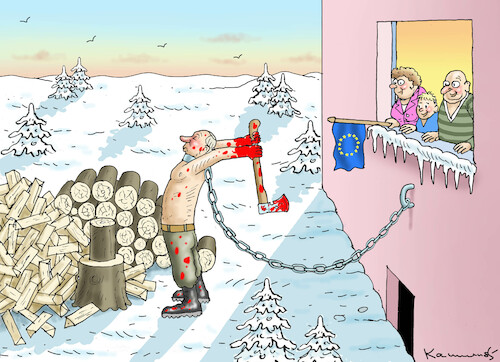 Cartoon: ENERGIE-PROBLEM GELÖST (medium) by marian kamensky tagged putins,bescherung,ukraine,provokation,swift,nato,osterweiterung,putins,bescherung,ukraine,provokation,swift,nato,osterweiterung
