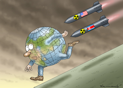 Cartoon: ERDEFLUCHT (medium) by marian kamensky tagged obama,trump,präsidentenwahlen,usa,baba,vanga,republikaner,inauguration,demokraten,kim,jong,un,nord,korea,wikileaks,faschismus,obama,trump,präsidentenwahlen,usa,baba,vanga,republikaner,inauguration,demokraten,kim,jong,un,nord,korea,wikileaks,faschismus